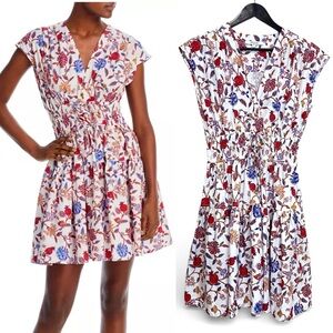 Derek Lam 10 Crosby Tora Printed Mini Dress - Size 6